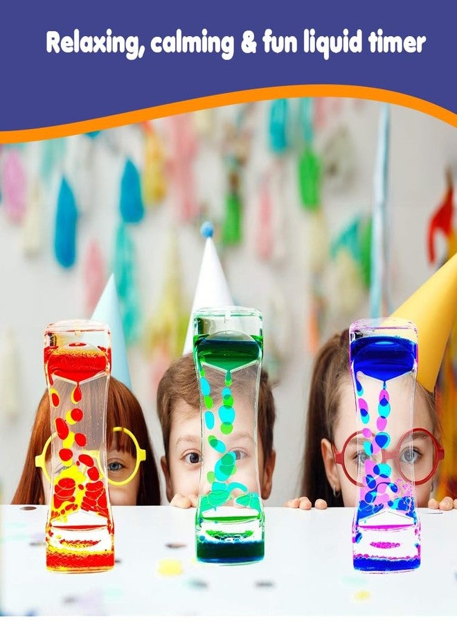 لعبة أبلي الحسية بفقاعات الحركة السائلة - مؤقت تقطير مهدئ وملون للاسترخاء وتحسين المزاج وديكور مكتبي للأطفال والكبار (قد يختلف اللون) - Image 3